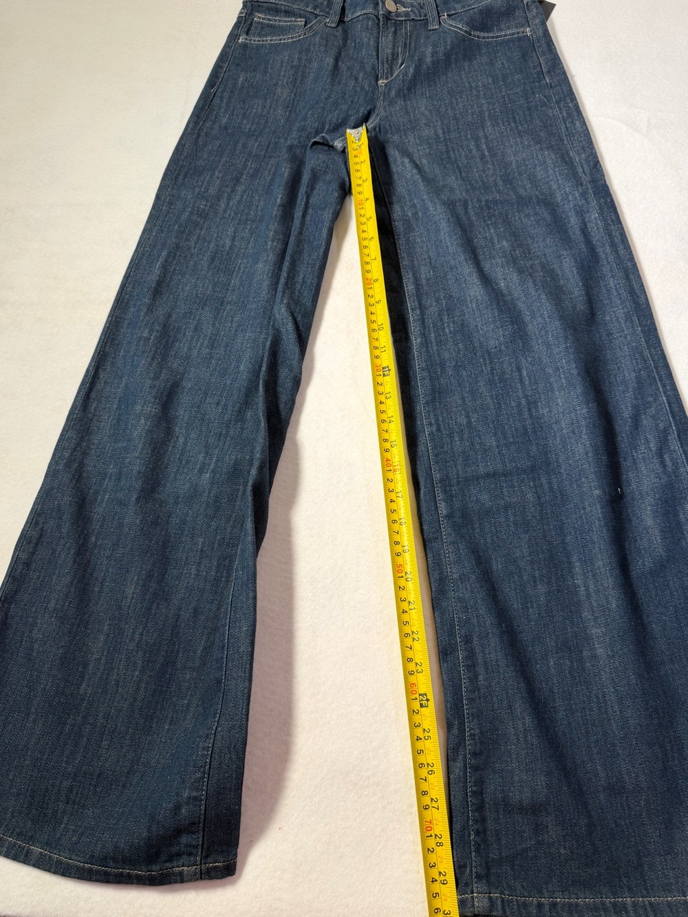 Joe's Jeans Wide-Leg Dark Indigo Denim - Picture 7 of 8